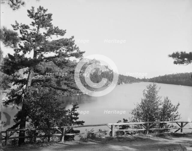 Cliff House from Sunset Rock, Lake Minnewaska, N.Y., between 1900 and 1905. Creator: Unknown.
