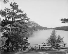 Cliff House from Sunset Rock, Lake Minnewaska, N.Y., between 1900 and 1905. Creator: Unknown