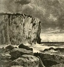 Cliff near Beaver Bay 1872. Creator: William Hart