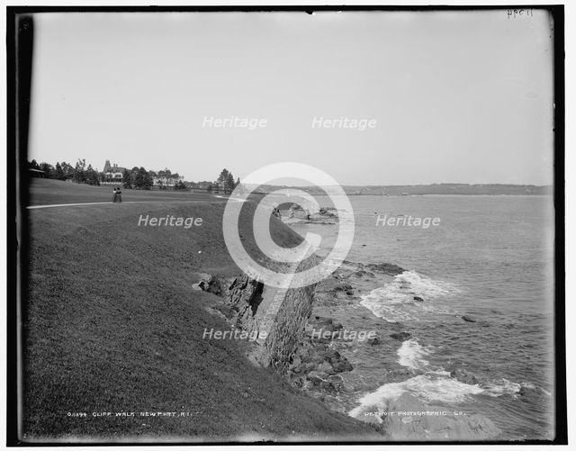Cliff walk, Newport, R.I., between 1880 and 1899. Creator: Unknown.