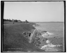 Cliff walk, Newport, R.I., between 1880 and 1899. Creator: Unknown