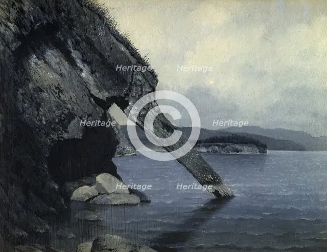 Cliff "Trunk" and Shaman's Rock, 1880-1897. Creator: Pavel Mikhailovich Kosharov.