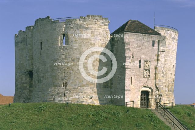Clifford's Tower, York, North Yorkshire, 1997. Artist: J Bailey