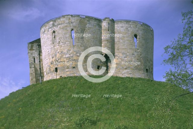Clifford's Tower, York, North Yorkshire, 1997. Artist: J Bailey
