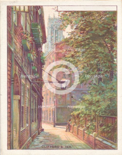 'Clifford's Inn', 1929. Artist: Unknown.
