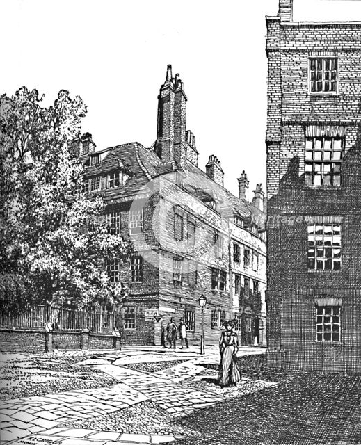 'Clifford's Inn, Looking North East', 1903. Artist: Unknown.