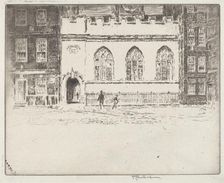 Clifford's Inn Hall, 1907. Creator: Joseph Pennell