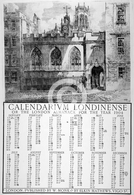 Clifford's Inn, London, 1903. Artist: William Monk