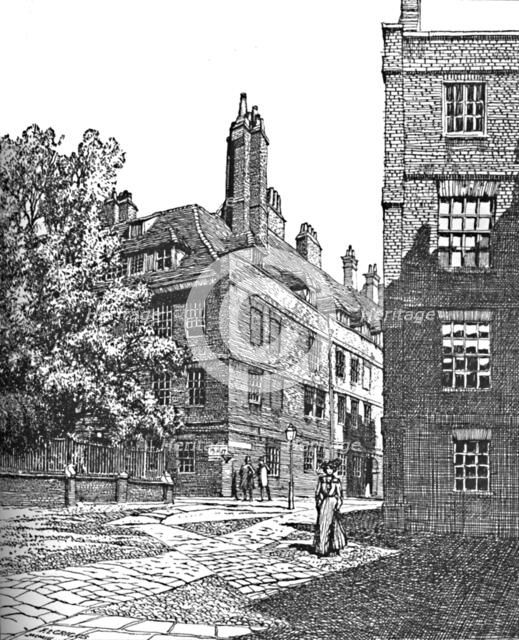 'Clifford's Inn, Looking North East', 1903. Artist: Unknown.