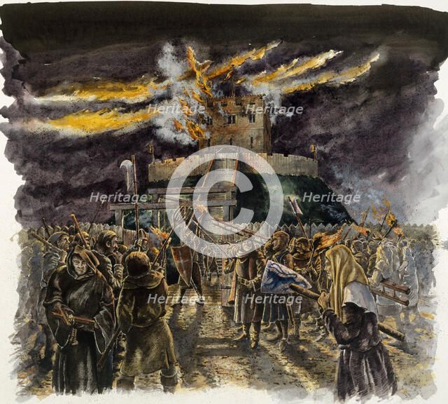 Clifford's Tower, 1190, (c1990-2010).  Artist: Peter Dunn.