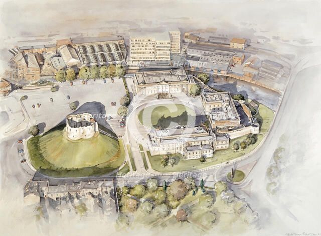 Clifford's Tower, York, c2010. Artist: Peter Dunn.