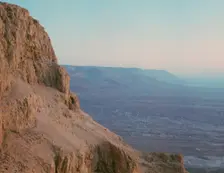 Cliffs of Masada at sunrise