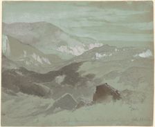 Cliffs of Ecclesbourne Near Hastings, 1862. Creator: Thomas Moran