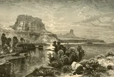 Cliffs of Green River 1874. Creator: W. Roberts