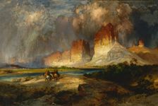 Cliffs of the Upper Colorado River, Wyoming Territory, 1882. Creator: Thomas Moran