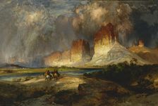 Cliffs of the Upper Colorado River, Wyoming Territory, 1882. Creator: Thomas Moran