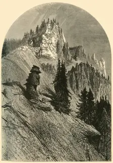 Cliffs on the Yellowstone 1872. Creator: John Filmer