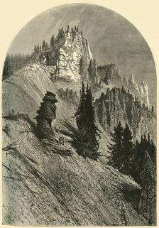 Cliffs on the Yellowstone 1872. Creator: John Filmer