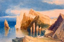 Cliffs on the North East Side of Point Lorenzo, Madeira, c1800-1840. Creator: John Sell Cotman (1782-1842)