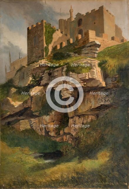 Cliffs At Marazion, Cornwall, 1858. Creator: Benjamin Johnson.