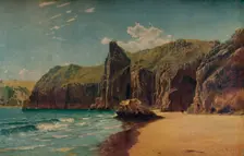 Cliffs at Barlow c1877. Artist: John Mogford