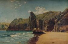 Cliffs at Barlow c1877. Artist: John Mogford
