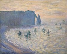 Cliffs at Ètretat 1885-1886. Artist: Claude Monet