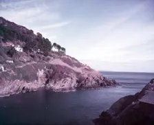 Cliffs at Polperro, Cornwall, c1955. Creator: Arthur Charles Kirby Ware