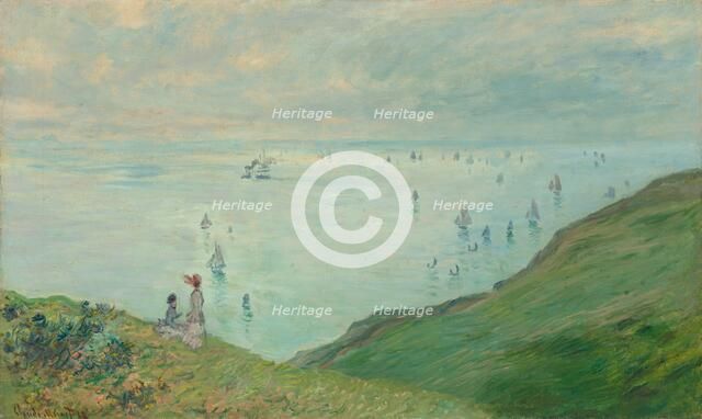 Cliffs at Pourville, 1882. Creator: Claude Monet.