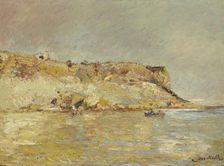 Cliffs and coast, 1870-1880. Creator: Adolphe Monticelli
