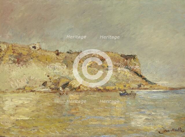 Cliffs and coast, 1870-1880.  Creator: Adolphe Monticelli.