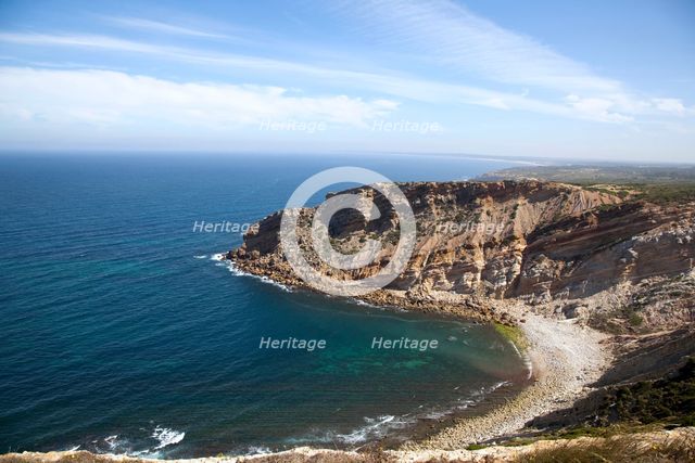 Cliffs, Cape Espichel, Portugal, 2009. Creator: Samuel Magal.