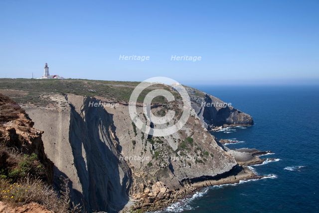 Cliffs, Cape Espichel, Portugal, 2009. Creator: Samuel Magal.