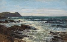 Cliffs (Guéthary), c1881. Creator: Carlos de Haes