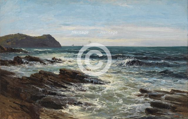 Cliffs (Guéthary), c1881. Creator: Carlos de Haes.