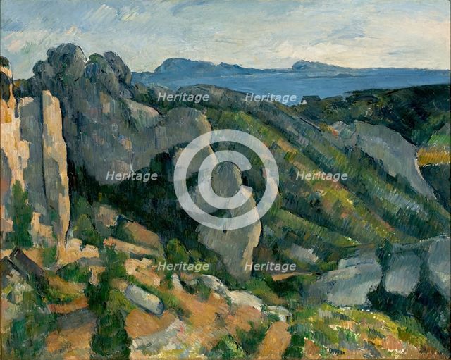 Cliffs in L'Estaque, 1882-1885. Creator: Cézanne, Paul (1839-1906).