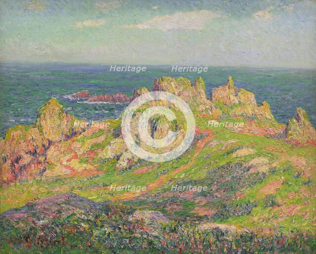 Cliffs, Ushant, c1891. Creator: Moret, Henry (1856-1913).