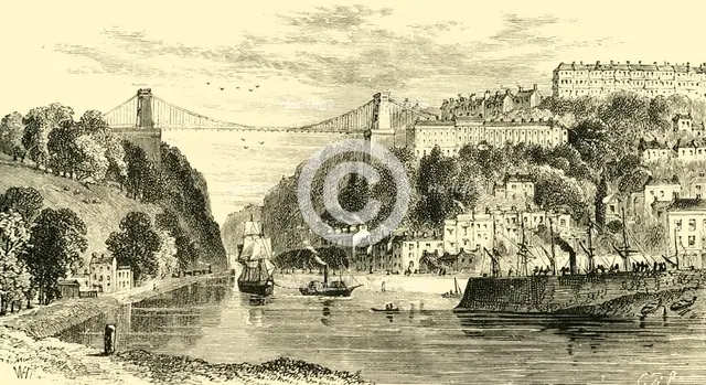 'Clifton Suspension-Bridge', 1898. Creator: Unknown.