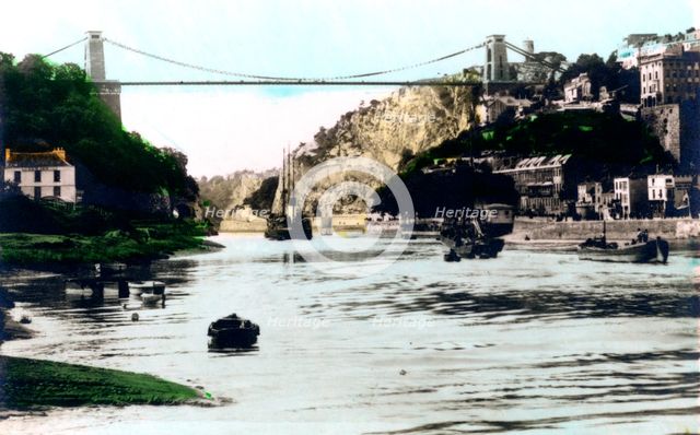 Clifton Suspension Bridge, Bristol, 1926.Artist: Cavenders Ltd