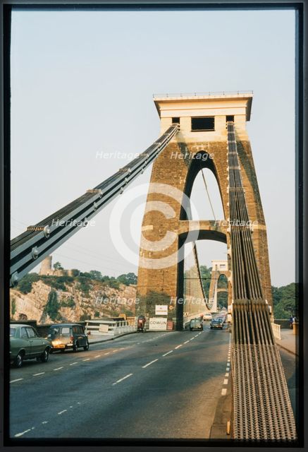 Clifton Suspension Bridge, Clifton, City of Bristol, 1972. Creator: Dorothy Chapman.