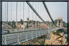 Clifton Suspension Bridge, Clifton, City of Bristol, 1972. Creator: Dorothy Chapman