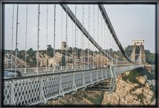 Clifton Suspension Bridge, Clifton, City of Bristol, 1972. Creator: Dorothy Chapman
