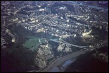 Clifton Suspension Bridge, Observation Hill and the suburb of Clifton, Bristol, 197 Creator: Jim Hancock
