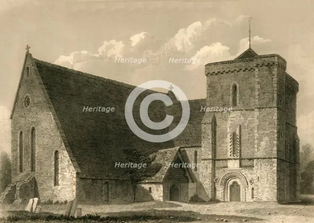 'Climping Church', 1835. Creator: Charles J Smith.