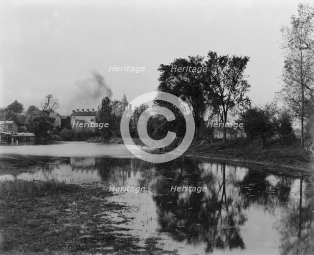 Clinton River near Market St., Mt. Clemens, between 1880 and 1899. Creator: Unknown.