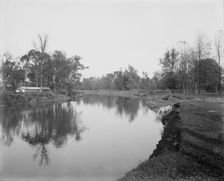 Clinton River summer resort, Mt. Clemens, between 1880 and 1899. Creator: Unknown