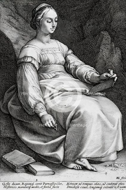 Clio, 1592. Creator: Hendrik Goltzius.