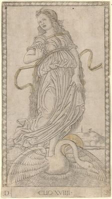 Clio, c. 1465. Creator: Master of the E-Series Tarocchi