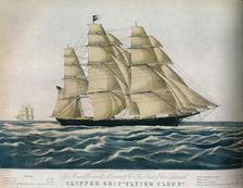 Clipper Ship: Flying Cloud 1852. Artist: E Brown Jr