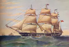Clipper Ship, Sussex c1853. Artist: Thomas Goldsworth Dutton